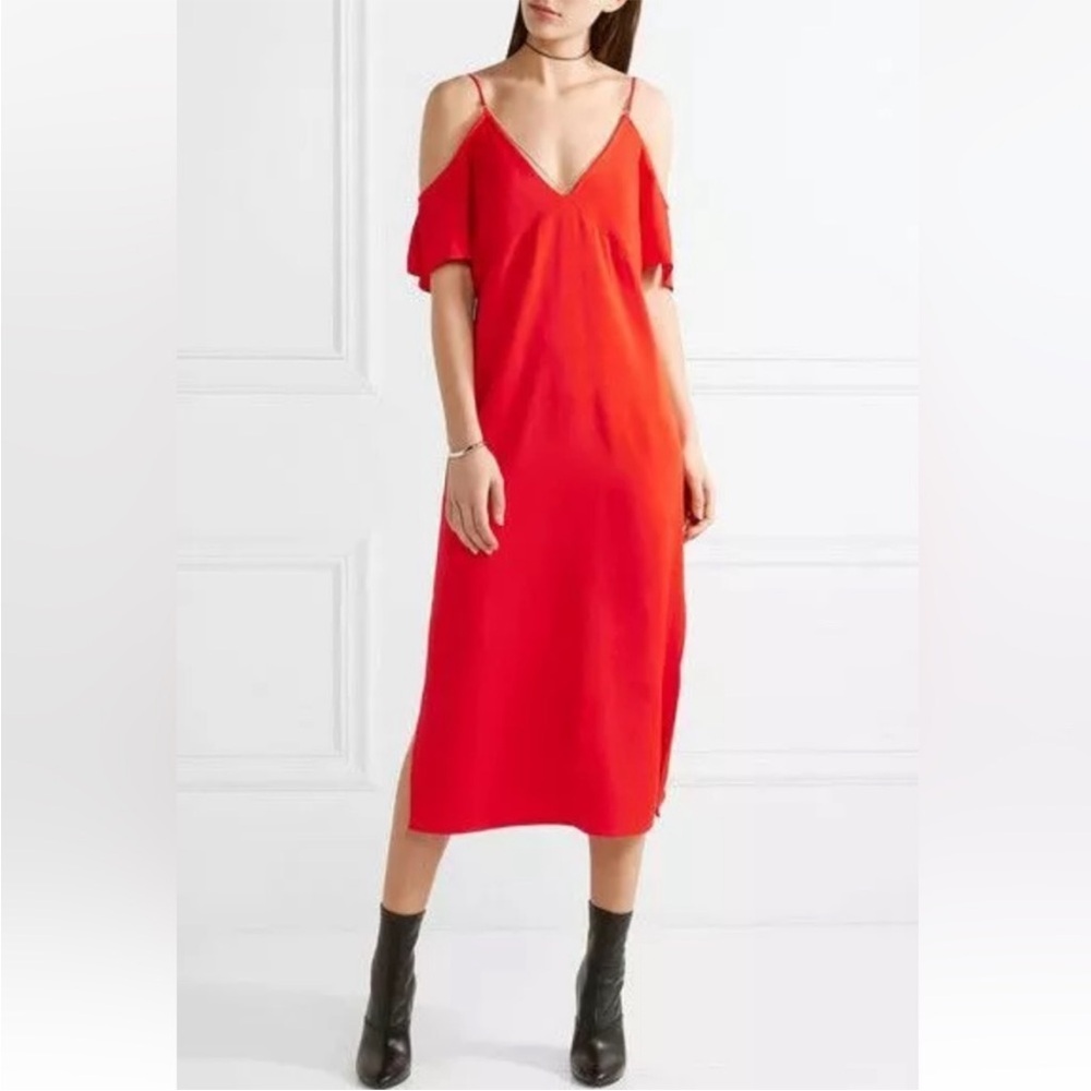 T by Alexander Wang V-neck Midi Dress